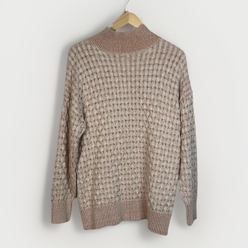 Knox Rose Sweater Womens Large Pullover Long Sleeve Mock Neck